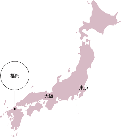 Map of Japan Fukuoka location