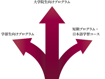 大学院生向けプログラム学部生向けプログラム短期プログラム・日本語学習コース